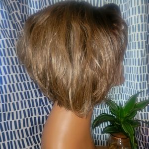 Gorgeous short angle Bob with layers